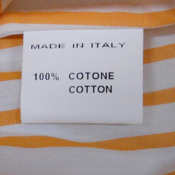 Italy Cotton Stripe Blouse 10 EUC - Picture 4 of 8